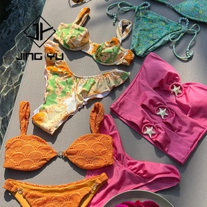 Conjunto de Bikini de Poliéster Ecológico de Alta Calidad, Personalizado con la Marca del Fabricante, Estampado para Ropa de Playa - Product Image 2
