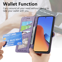Étui portefeuille de protection en cuir PU personnalisé pour Xiaomi Redmi 15C avec porte-cartes et dragonne