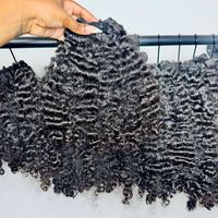 Extensions de cheveux vierges en vrac, cheveux humains en gros, cheveux birmans ondulés non traités, cuticules alignées, cheveux bruts de qualité 12A
