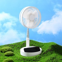 Ventilateur télescopique pliable rechargeable par USB, mini ventilateur sur pied à télécommande, vente chaude, pour camping en plein air, voiture, camping-car, batterie