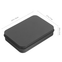 100x70x20mm boîte en métal recyclable Portable vide stockage Poker étain conteneur pour cartes à jouer pièces cartes organisateur fer blanc