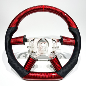 Volante <span class=keywords><strong>Auto</strong></span> Personalizzato in Fibra di Carbonio Rossa, Vendita Diretta dalla Fabbrica, Accetta Qualsiasi Personalizzazione per <span class=keywords><strong>Pontiac</strong></span> Holden <span class=keywords><strong>GTO</strong></span> - Product Image 1