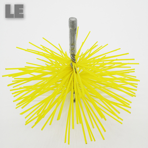 Chinois industriel rétractable Chimenea nettoyant balayeuse maison Cheminee nettoyage <span class=keywords><strong>balai</strong></span> fil d'acier roue Spin brosse ensemble - Product Image 2