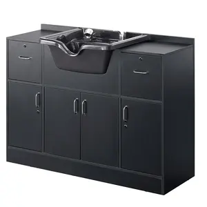 Armoire à shampooing rétro minimaliste, appareil de coiffure, serviette de <span class=keywords><strong>salon</strong></span>, double ouverture, rangement, armoire à shampooing SC001 - Product Image 2