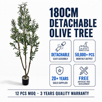 Fabricant d'oliviers artificiels, plante artificielle réaliste sur mesure, feuilles en plastique, tronc en fibre de verre, aménagement paysager pour l'hôtellerie