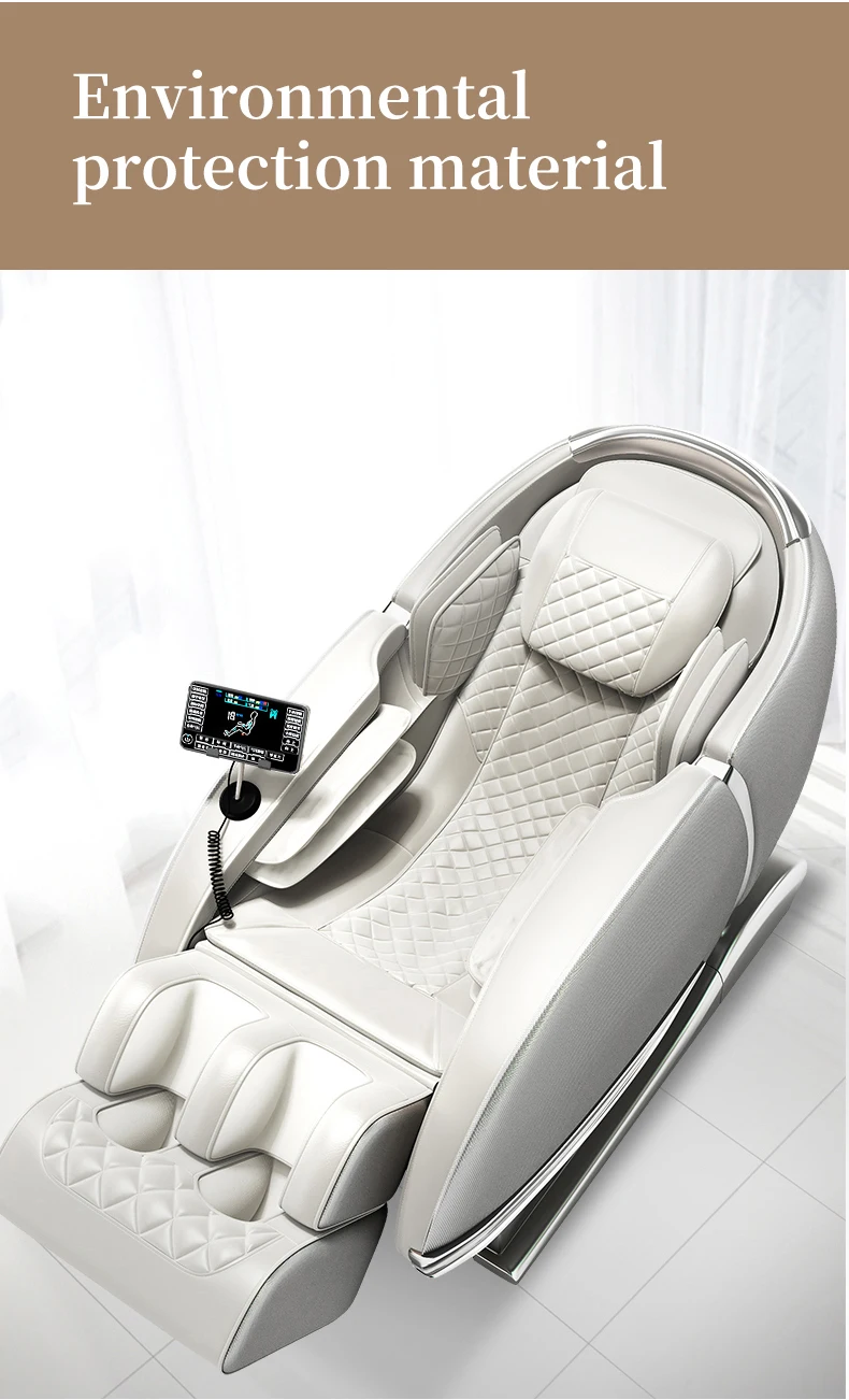 GUOHENG 2022 Popular Products OEM Music Heated Electric SL Track Full Body Fauteuil Massant 4D Zero Gravity Massage Chair