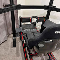 Gran oferta de coche DIY barato 4080 perfil de aluminio Marco de juego de conducción de automóviles simulador de carreras Sim Rig Simulador de cabina de carreras