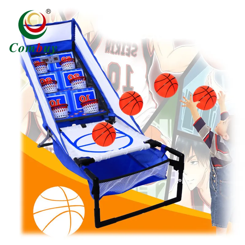 Crianças esporte interior marcação mini máquina shoot-out jogo de basquete