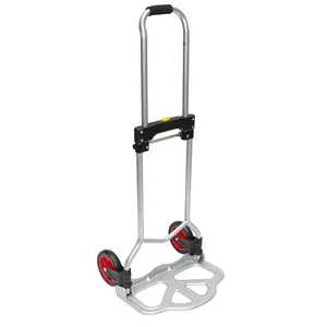 Portable Pull Rod Luggage Cart Folding Buy Food Shopping Trailer Mute Handling Trolley
