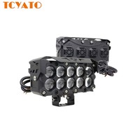 TCYATO 10 Perles avec ventilateurs, ultra-lumineux et puissants, éclairage de voiture externe à distance nocturne, projecteurs de moto