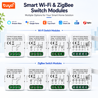 TUYA Módulo de Interruptor de Relé Inteligente Wi-Fi de 1/2/3/4 Gang con Control Remoto Inalámbrico, ABS, Automatización del Hogar, Voz Alexa