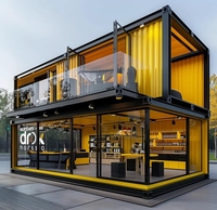 Maison conteneur modulaire préfabriquée de type capsule spatiale, au plan de conception moderne et personnalisé, ignifuge, respirante et facile à assembler, pour usage polyvalent.