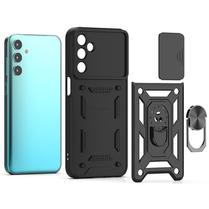 Funda para teléfono móvil resistente al desgaste con lente Push-Pull dos en uno con soporte para Samsung <span class=keywords><strong>Galaxy</strong></span> M15 5G cubierta trasera dura - Product Image 3