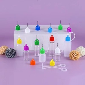 กระบอกฉีดน้ำมันหอมระเหยขวดยาฉีดสี PE แบบโปร่งแสง,หัวฉีดแบบกลมหัวกาวเหลวพร้อมปลายเข็ม - Product Image 2