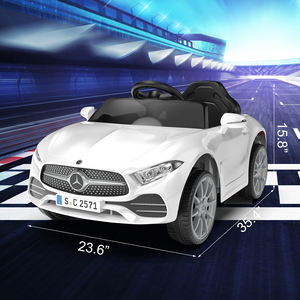 12 वी बच्चे 2.4 ग्राम रिमोट कंट्रोल के साथ बेंज कार पर सवारी, वाहन डबल दरवाजों पर कार सवारी, 5 पॉइंट सेफ्टी बेल्ट - Product Image 6