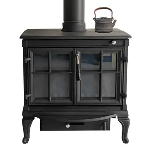 Leading Exporter and Supplier of 85% Efficiency 1.7 kg/h Fuel Consumption Indoor Wood Burning Fireplaces Stove