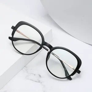 새로운 디자이너 안경 프레임 고양이 눈 안티 블루 라이트 안경 tr90 안경