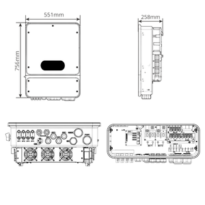 <span class=keywords><strong>Inversor</strong></span> Solar Híbrido <span class=keywords><strong>Goodwe</strong></span> GW20K-ET-L-G10 5kw 6kw 8kw 10kw 12kw 15kw 20kw Trifásico de Bajo Voltaje 48V para Sistema de Energía Solar - Product Image 4