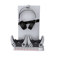 Support de refroidissement tout-en-un pour console PS5/Pro/Slim, support de charge universel pour manette PS5, support de disque de jeu, support de casque