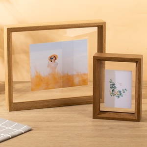 Châu Âu-Phong Cách Tự Làm Gỗ Khung Ảnh Hiển Thị Đứng Hiện Đại Hai Mặt Trong Suốt Hình Ảnh Khung Bán Buôn Thực Vật Mẫu Vật Khung - Product Image 2