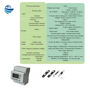 Medidor de potencia de CC Medición Medidor de vatios de CC Medidor de energía analógico <span class=keywords><strong>Precio</strong></span> Medidor de potencia analógico inteligente - Product Image 4