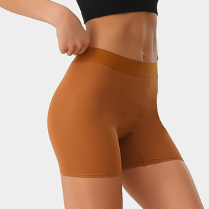 Ropa Interior de Algodón Puro para Mujer, Estilo Europeo Americano, 250g, Tejido Peinado, Transpirable, Sin Costuras, Pantalones de Seguridad de Cintura Alta, Anti-Fugas, ODM - Product Image 2