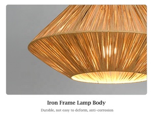 Lampes suspendues <span class=keywords><strong>en</strong></span> <span class=keywords><strong>osier</strong></span> faites à la main, lampe suspendue <span class=keywords><strong>en</strong></span> rotin, lampe tissée <span class=keywords><strong>en</strong></span> bambou - Product Image 4