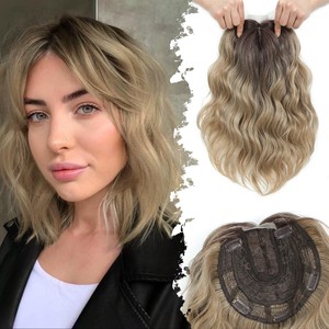 Perruques Lace Front en Soie Haute Température pour Femmes, Style Européen et Américain, avec <span class=keywords><strong>Frange</strong></span> <span class=keywords><strong>Mi</strong></span>-Partie, Complément Capillaire - Product Image 1