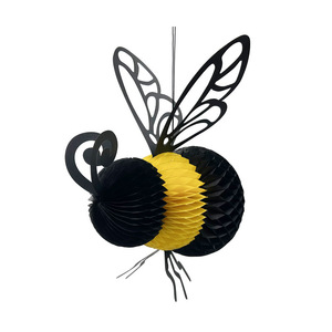Décoration suspendue en nid d'abeille EASTTERN <span class=keywords><strong>Happy</strong></span> <span class=keywords><strong>Bee</strong></span> Day Décoration de fête pour enfants Décoration de fenêtre - Product Image 1