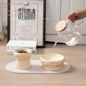 Ciotola per Cani in Ceramica Ecologica con Piedini Alti, Protegge la Colonna Cervicale, Impermeabile, per Cibo e Acqua - Product Image 4