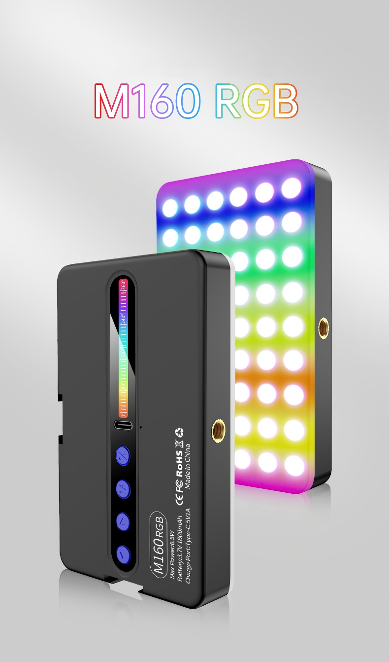 Suitable for Mobile Phones Cameras and Computers RGB Fill Light Live Streaming Usage