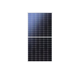 Panneau solaire N-Type TOPCon 700W à double verre, cadre noir, module bifacial demi-cellule, efficacité 21,6 %, pour C&I, montage au sol et sur toiture - Product Image 1