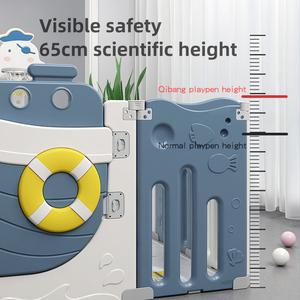 MIGO BEAR Novo Produto Parque de Brincadeiras de Plástico para o Oceano Parque de Brincadeiras Popular Dobrável Grande Cerca Interna para Crianças com Balanço e Escorregador - Product Image 2