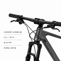 Vélo de montagne à cadre en carbone 27,5 29 pouces, 12 vitesses, frein à disque hydraulique, fourche à suspension pneumatique, axe traversant Boost, vélo de montagne pour adultes