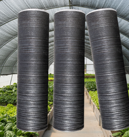Jaring Peneduh HDPE TUNIU 5x50 Hitam Berkualitas Tinggi untuk Perlindungan Matahari Pembibitan Bunga, Hortikultura, Penghalang UV, Pertanian Luar Ruangan