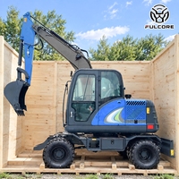 Mini-excavatrice certifiée CE, système hydraulique FULCORE à détection de charge, utilisation polyvalente pour la construction