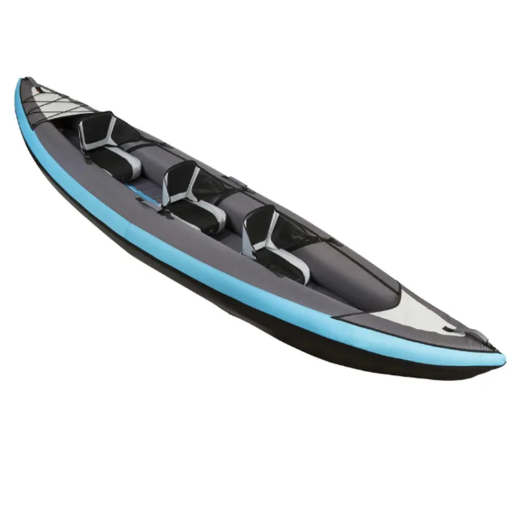 2 Color Low MOQ 3 Person Kayak Inflatable Fishing Boat Canoe plastic boat kayak 2 personas kayak 10ft
