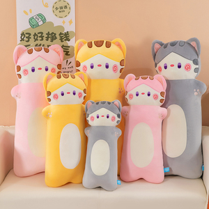 Extra Long <b>Cat</b> <b>Plush</b> Pillow Wholesale, 3 Sizes PP Cotton Stuffed Animal for Gift Stores & Promotional Use - Product Image 6