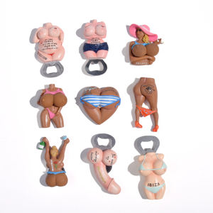 Aimant de réfrigérateur en résine bon marché <span class=keywords><strong>personnalisé</strong></span> promotionnel métal Souvenir Sexy Design Aimants avec ouvre-bouteille pour réfrigérateur - Product Image 2