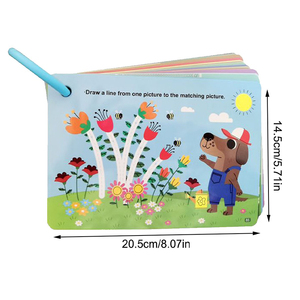 แฟลชการ์ดเกมความจำแบบกำหนดเอง เคลือบ UV ตัวอักษร/ตัวเลข กระดานลบได้ ฝึกเรียนคณิตศาสตร์สำหรับเด็ก - Product Image 3