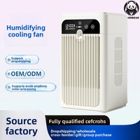Ventilateur humidificateur transfrontalier de nouvelle génération, rechargeable par USB, 2 vitesses, 5W, climatiseur de bureau compact pour un refroidissement efficace