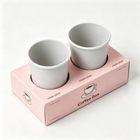 Support d'emballage personnalisé pour boissons (café, jus) avec 3 trous intégrés, plateau populaire pour emballage de thé au lait pour café