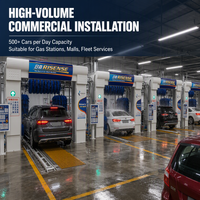 Machine de lavage de voitures électrique haute performance pour tunnels, OEM, avec une puissance supérieure à 1500 W et une vitesse de 45 à 55 voitures/heure