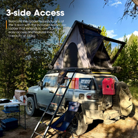 SAN HIMA Tiendas de Campaña Rígidas de Aluminio de Montaje Rápido y Ligero con Apertura Automática para Techo de Coche, Ideales para Camping y Overlanding 4x4