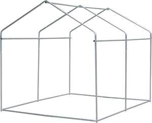 Abri à vélos <span class=keywords><strong>en</strong></span> acier pour l'extérieur, 8x6 pieds, robuste, <span class=keywords><strong>en</strong></span> <span class=keywords><strong>PVC</strong></span> imperméable, résistant au vent, porte enroulable, fenêtre <span class=keywords><strong>de</strong></span> ventilation, résistant aux UV, rangement - Product Image 2