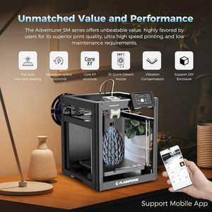 Imprimante 3D CoreXY entièrement métallique FDM, auto-nivelante, vitesse maximale de 600 mm/<span class=keywords><strong>s</strong></span>, buse <span class=keywords><strong>d</strong></span>étachable 3S, extrudeur direct 280°C, PLA, 220x220x220mm - Product Image 2