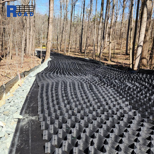 <span class=keywords><strong>Grille</strong></span> de gravier Geocell en plastique HDPE <span class=keywords><strong>noir</strong></span> texturé et perforé pour la construction de routes - Product Image 6