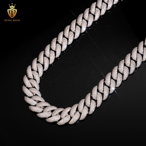 ได้รับการรับรอง GRA PASS Diamond Tester เครื่องประดับฮิปฮอป iced OUT VVS <span class=keywords><strong>Moissanite</strong></span> สร้อยคอโซ่925เงินสเตอร์ลิง16มม. - Product Image 5