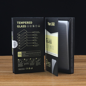 Protector de pantalla de vidrio templado transparente ultrafino 9H 2.5D HD, paquete de 3 con película protectora de logotipo personalizado para teléfonos móviles - Product Image 4