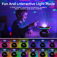 Lampe de bureau projecteur RGB pour décoration de maison intelligente, veilleuse rechargeable USB, haut-parleur musical, lampe de table LED pour salon, chambre à coucher, chevet